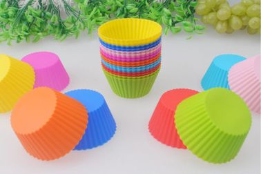 Khuôn bánh cupcake tròn silicon thực phẩm công cụ làm bánh không độc hại